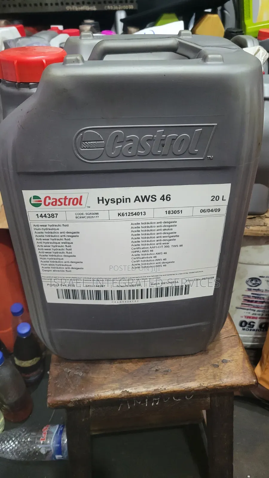 Castrol Hyspin Aws 46 Anti Wear Hydraulic Oil