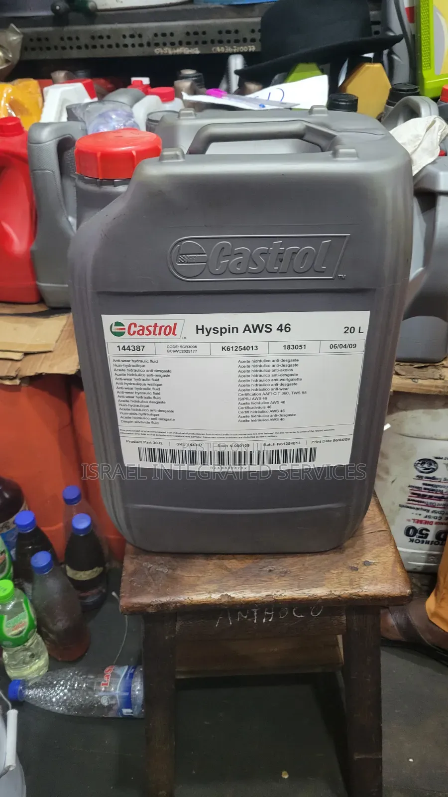 Castrol Hyspin Aws 46 Anti Wear Hydraulic Oil