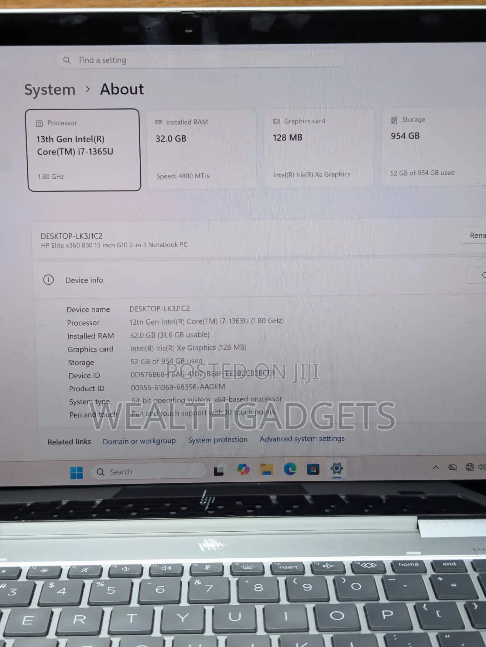 Laptop HP Elite x360 830 G10 32GB Intel Core i7 SSD 1T