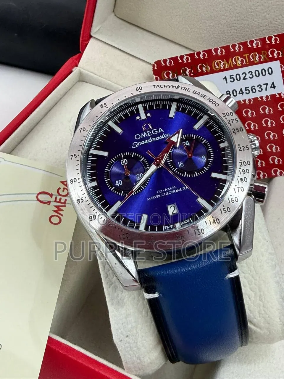 Omega Chronograph Leather-Wristwatches