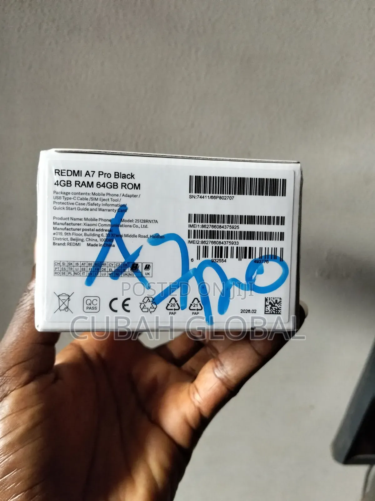 New Xiaomi Redmi A7 Pro 64 GB Black