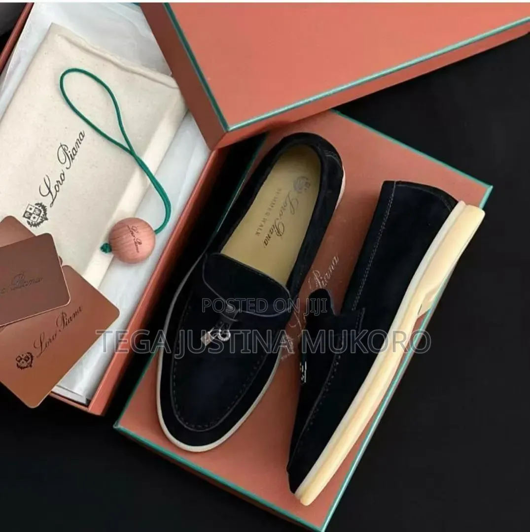 High Quality Loro Piana Men's Suede Loafers