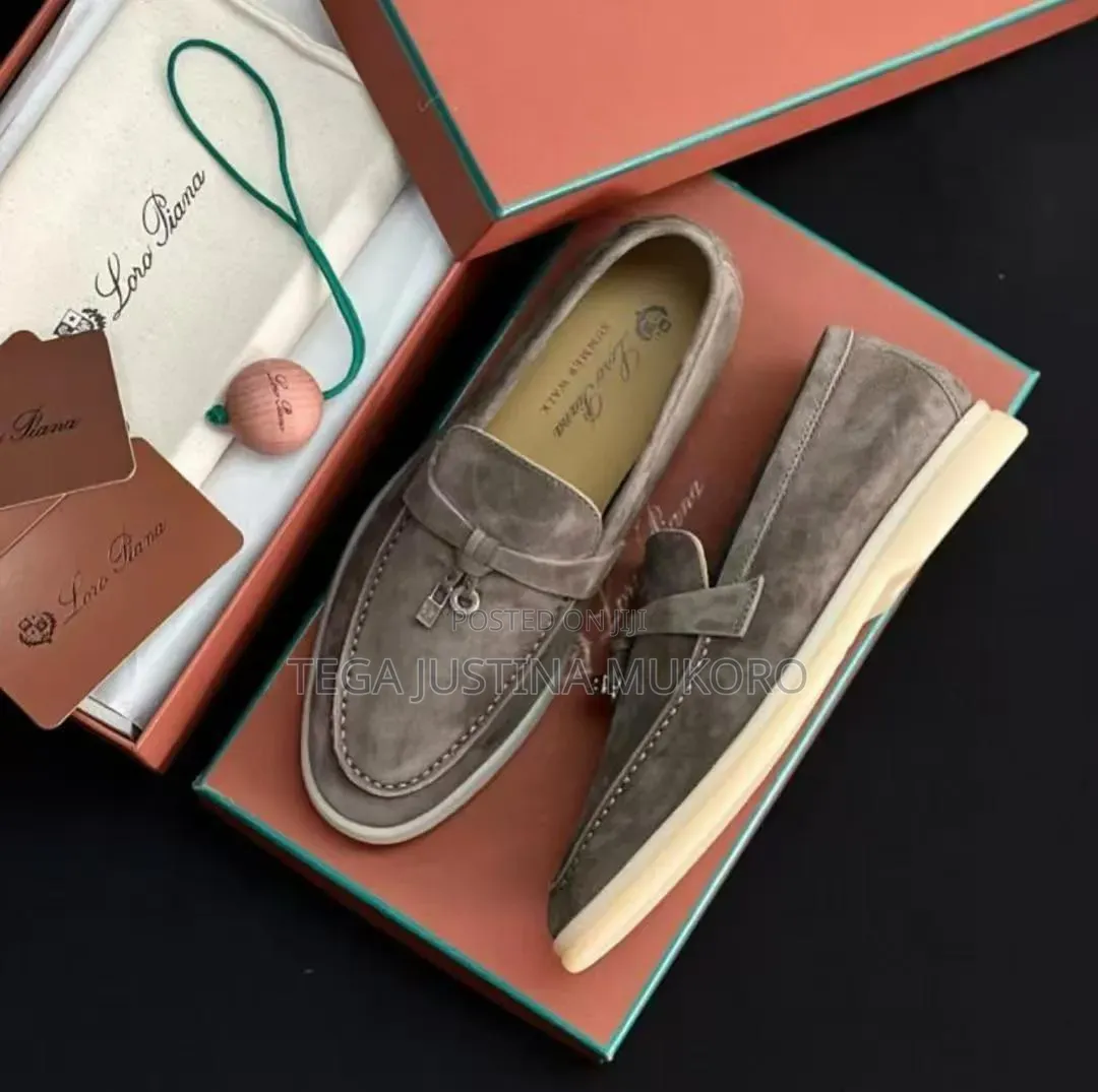 High Quality Loro Piana Men's Suede Loafers