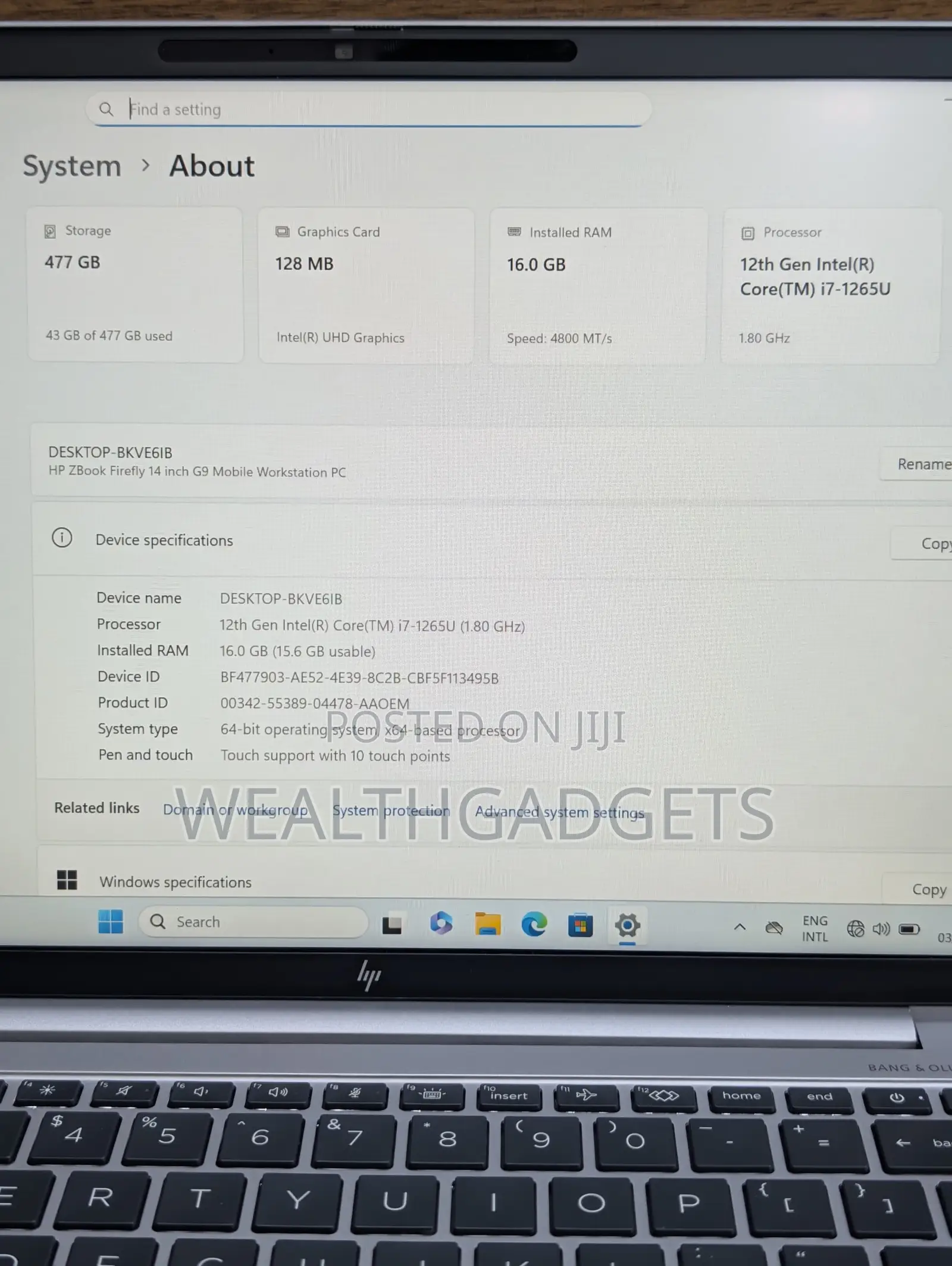 Laptop HP ZBook Firefly G9 16GB Intel Core i7 SSD 512GB