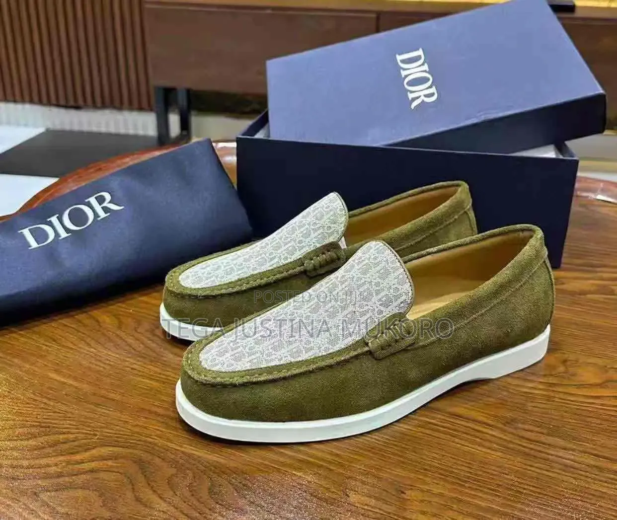 Latest Design High Quality Dior Men's Suede Loafers