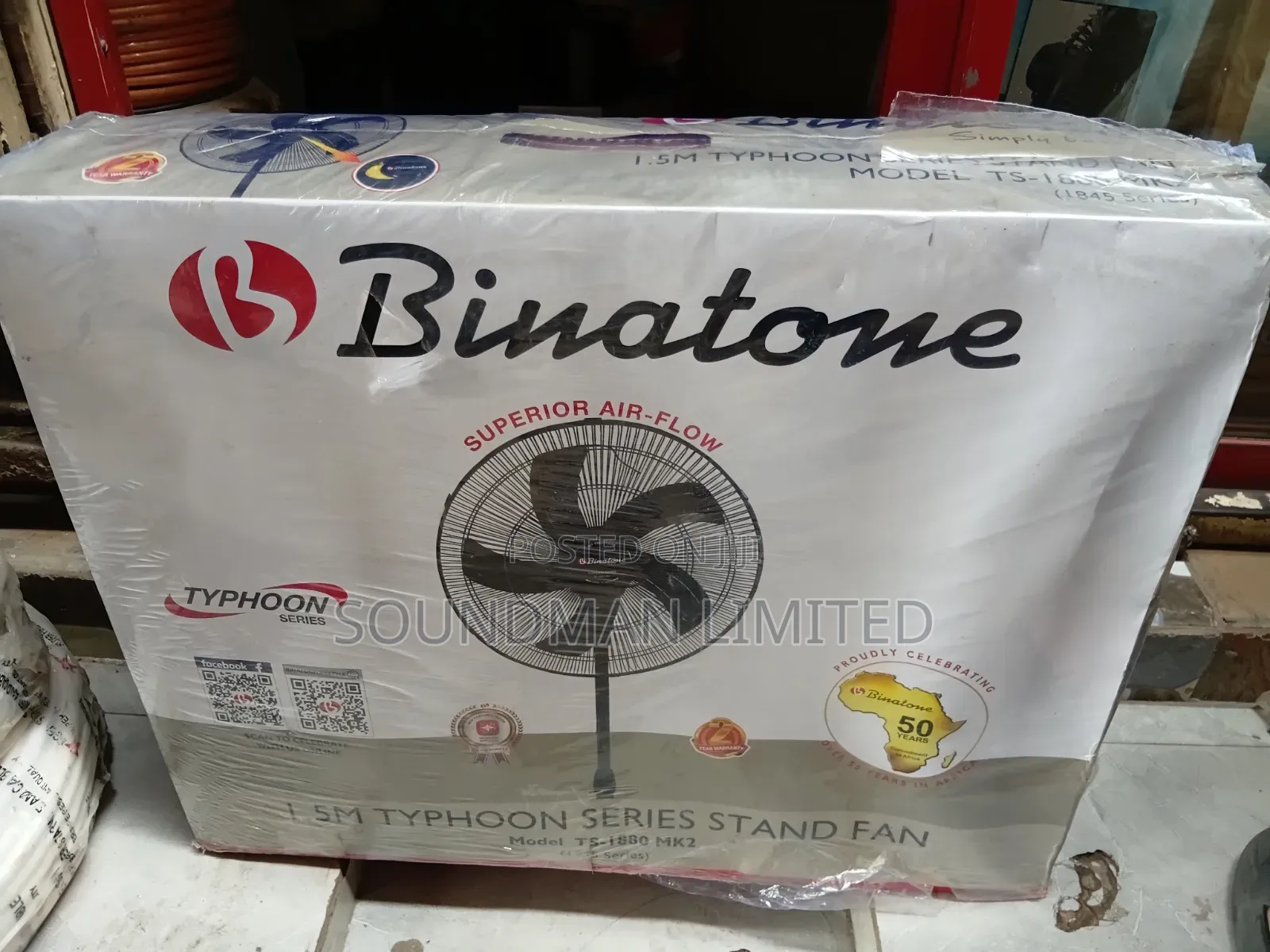 Quality Binatone Standing Fan Typhoon Ts-1880 Mk2 (1845 Series)