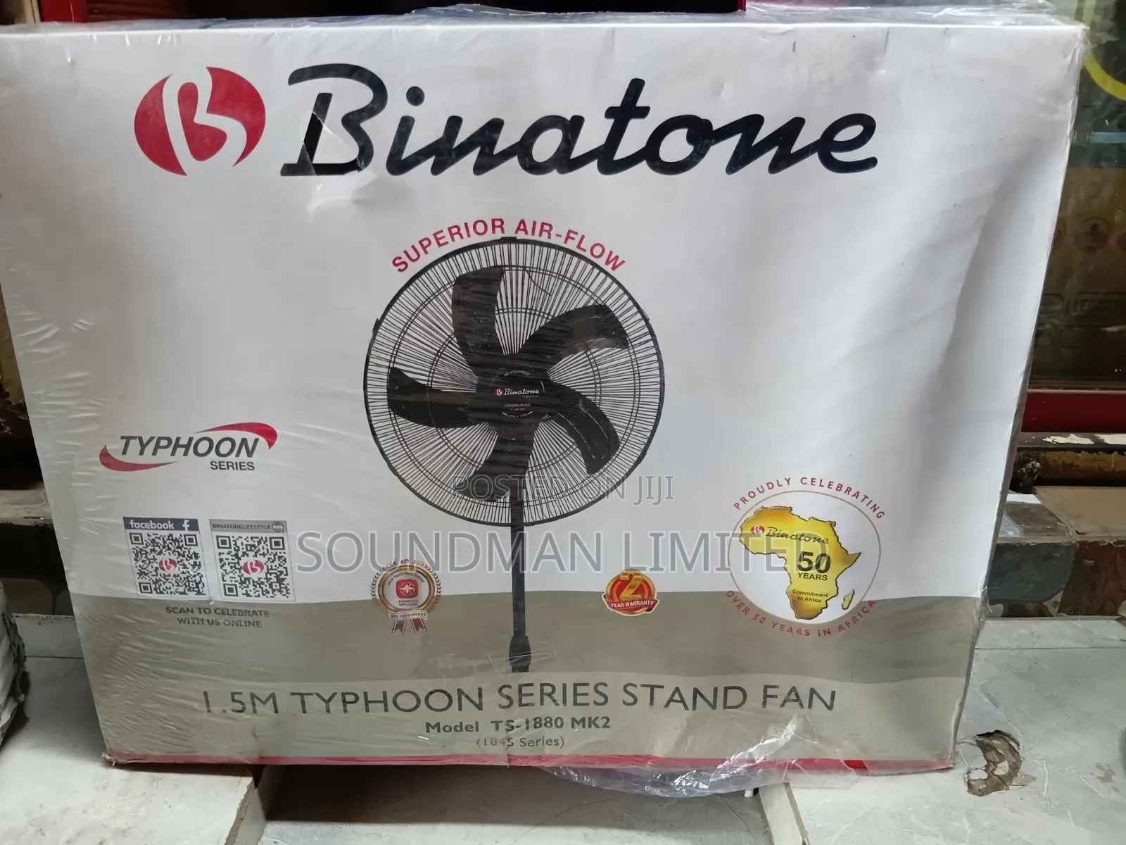 Quality Binatone Standing Fan Typhoon Ts-1880 Mk2 (1845 Series)
