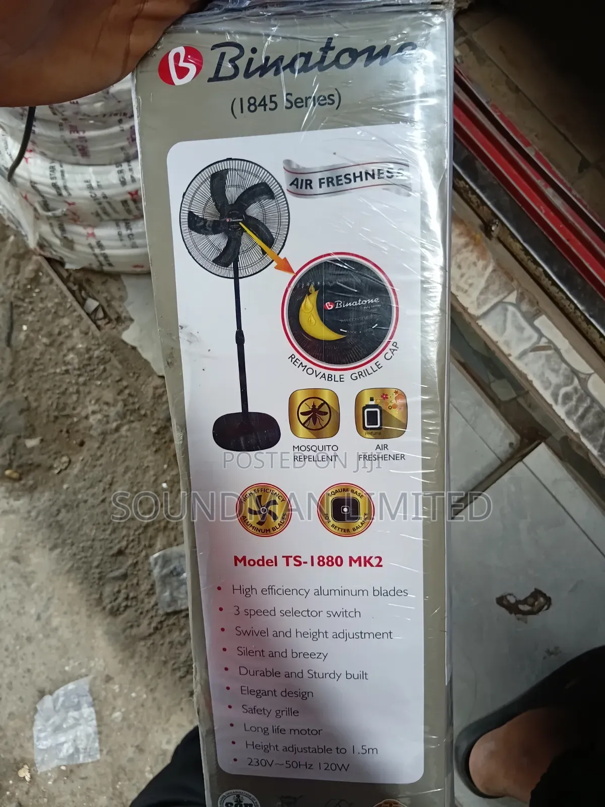 Quality Binatone Standing Fan Typhoon Ts-1880 Mk2 (1845 Series)