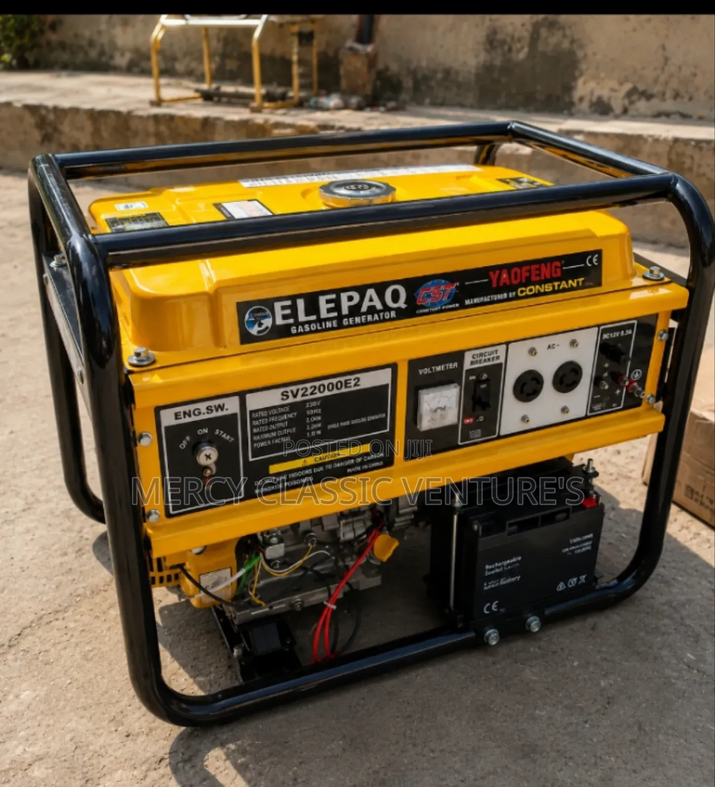 Elepaq Sv22000e2 12.0kva Key Start Petrol Generator – 100% Copper Coil