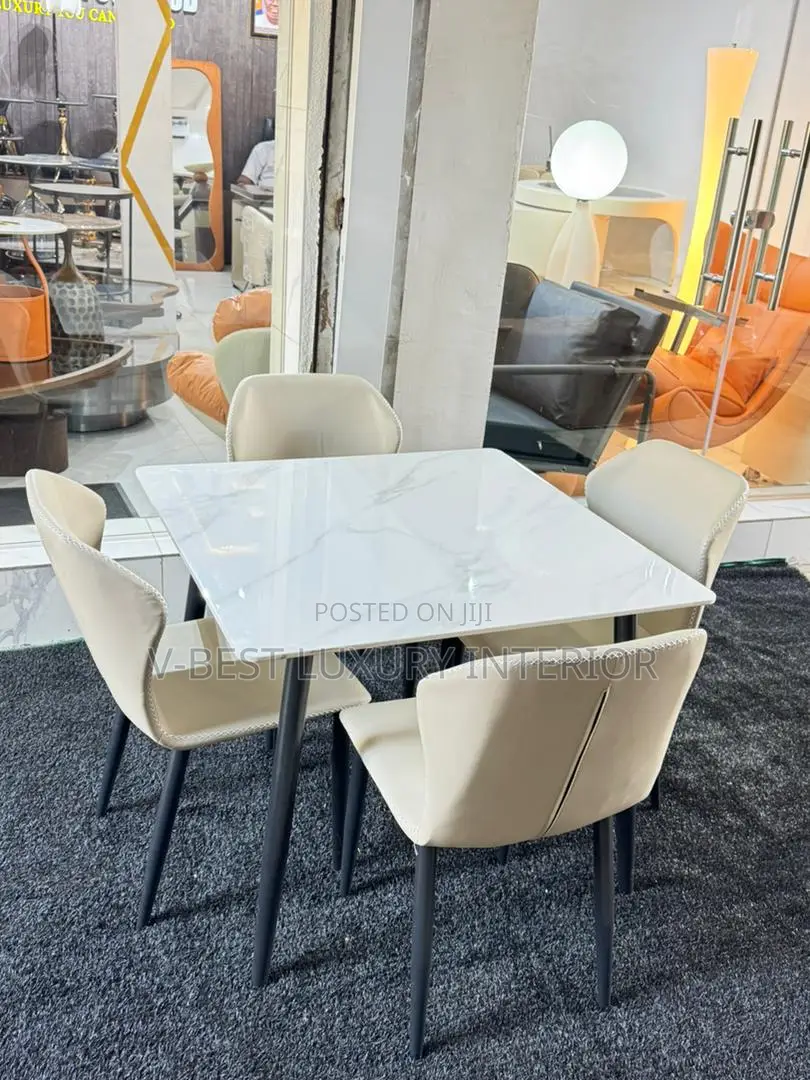 4-Seater Marble Top Dining Set , Strong, Original