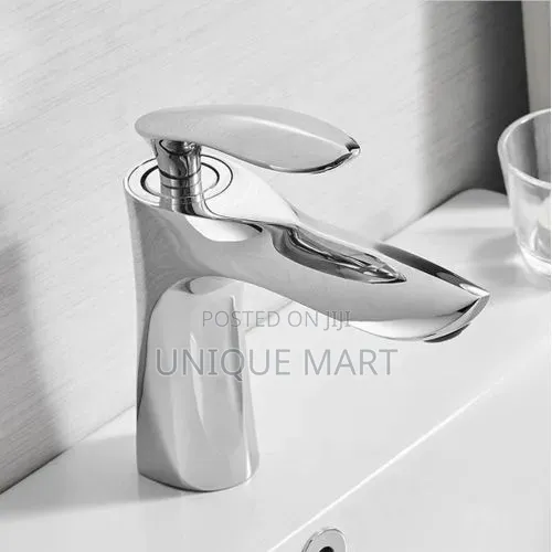 Elegant Stainless Bathroom Faucet, Hot and Cold Basin Mixer Tap