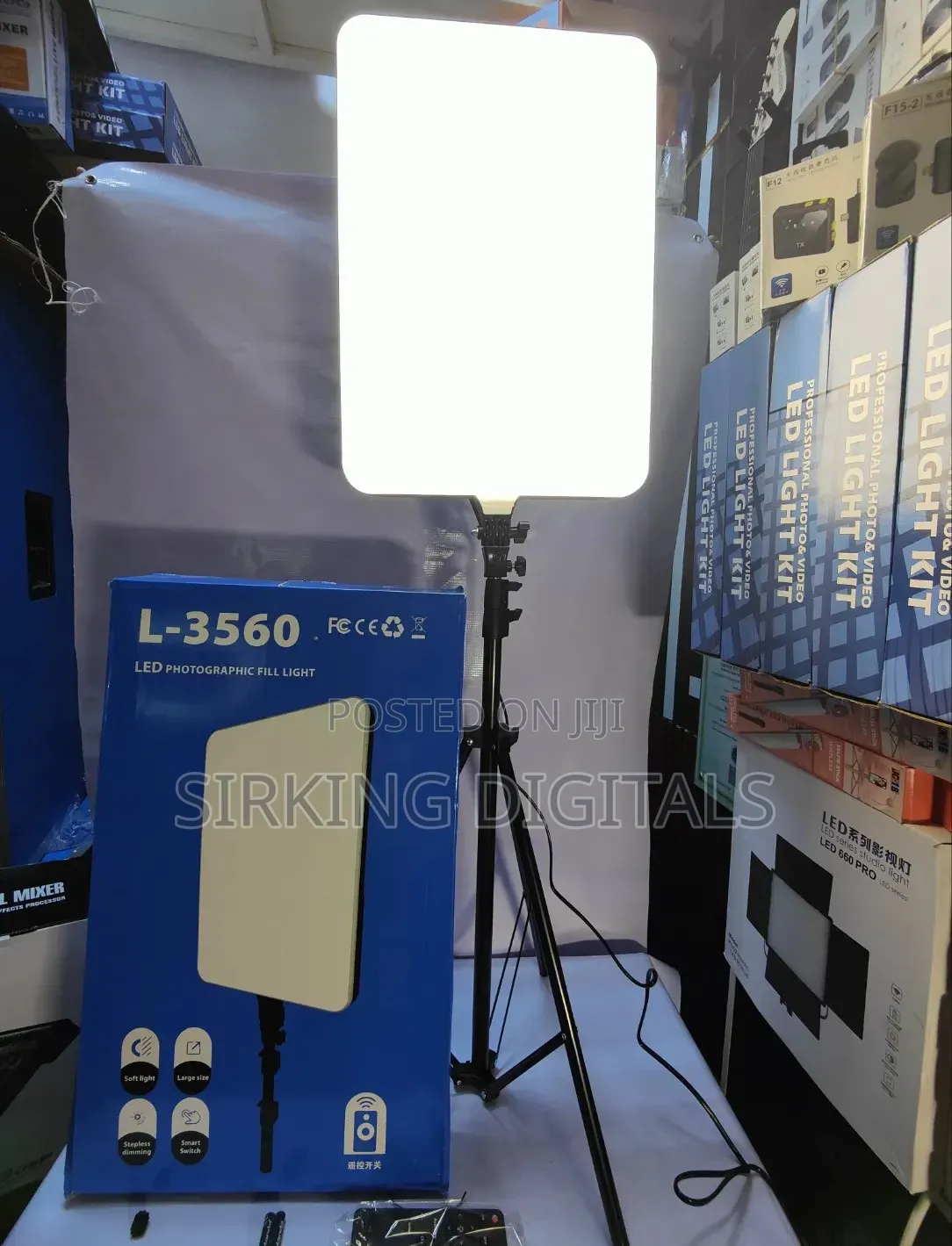 Led Lite L-3560 Led Photographic Fill Panel Light Stand 24inch