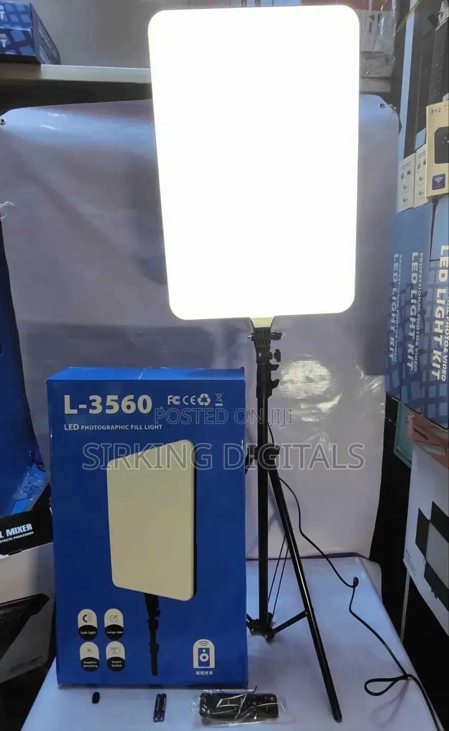 Led Lite L-3560 Led Photographic Fill Panel Light Stand 24inch