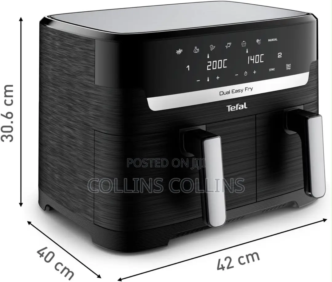 Tefal 8.3l Easy Fry Dual Zone Digital Air Fryer