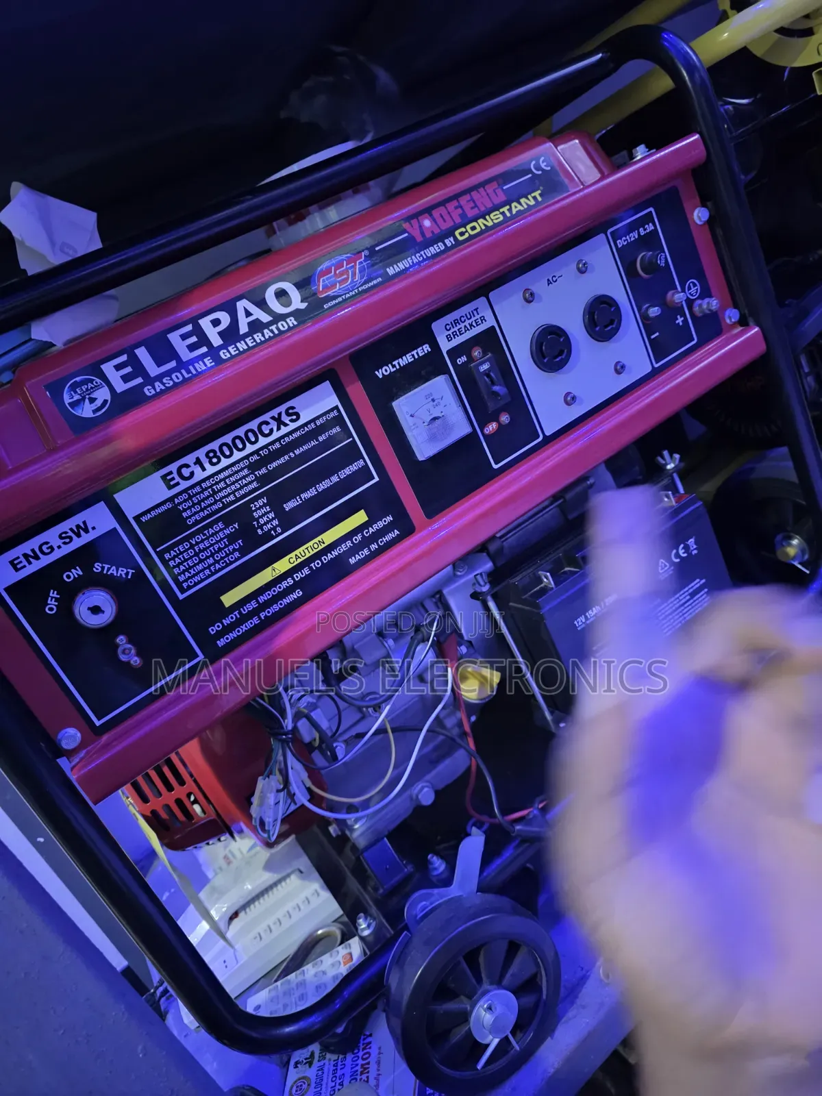 This Is Original Elepaq Constant Petrol Gen 7.5kva 100%Copper Coil