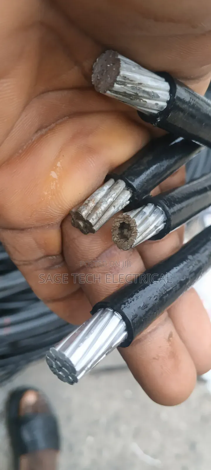 70mm 4core Recline Aluminum Cable All Black