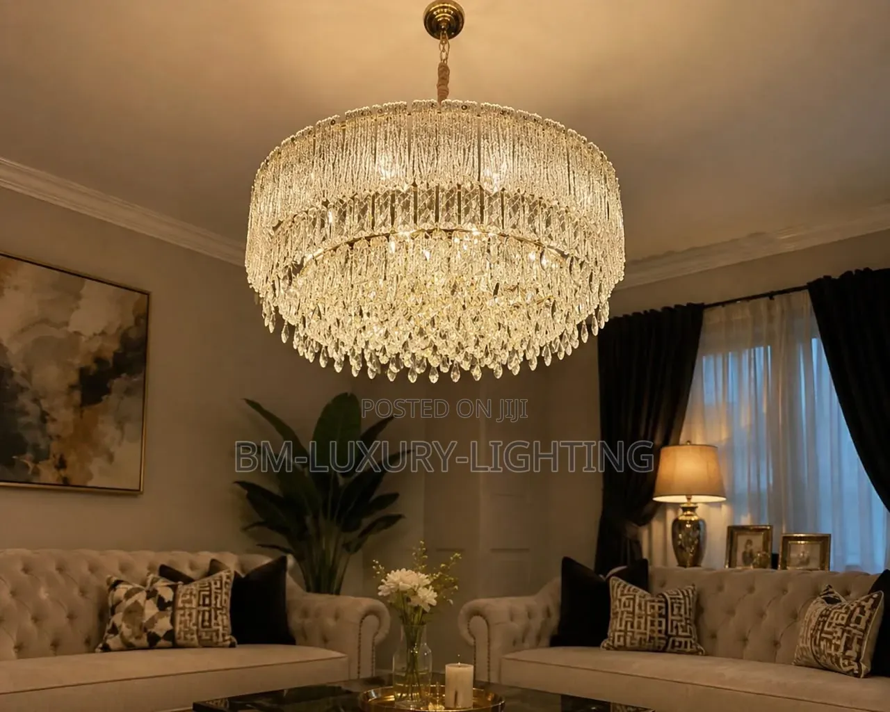 600mm Minimalist Living Room Executive Chandelier Fitting