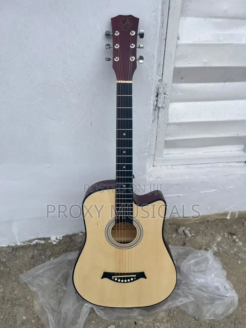 Brown Acoustic Boxed Guitar
