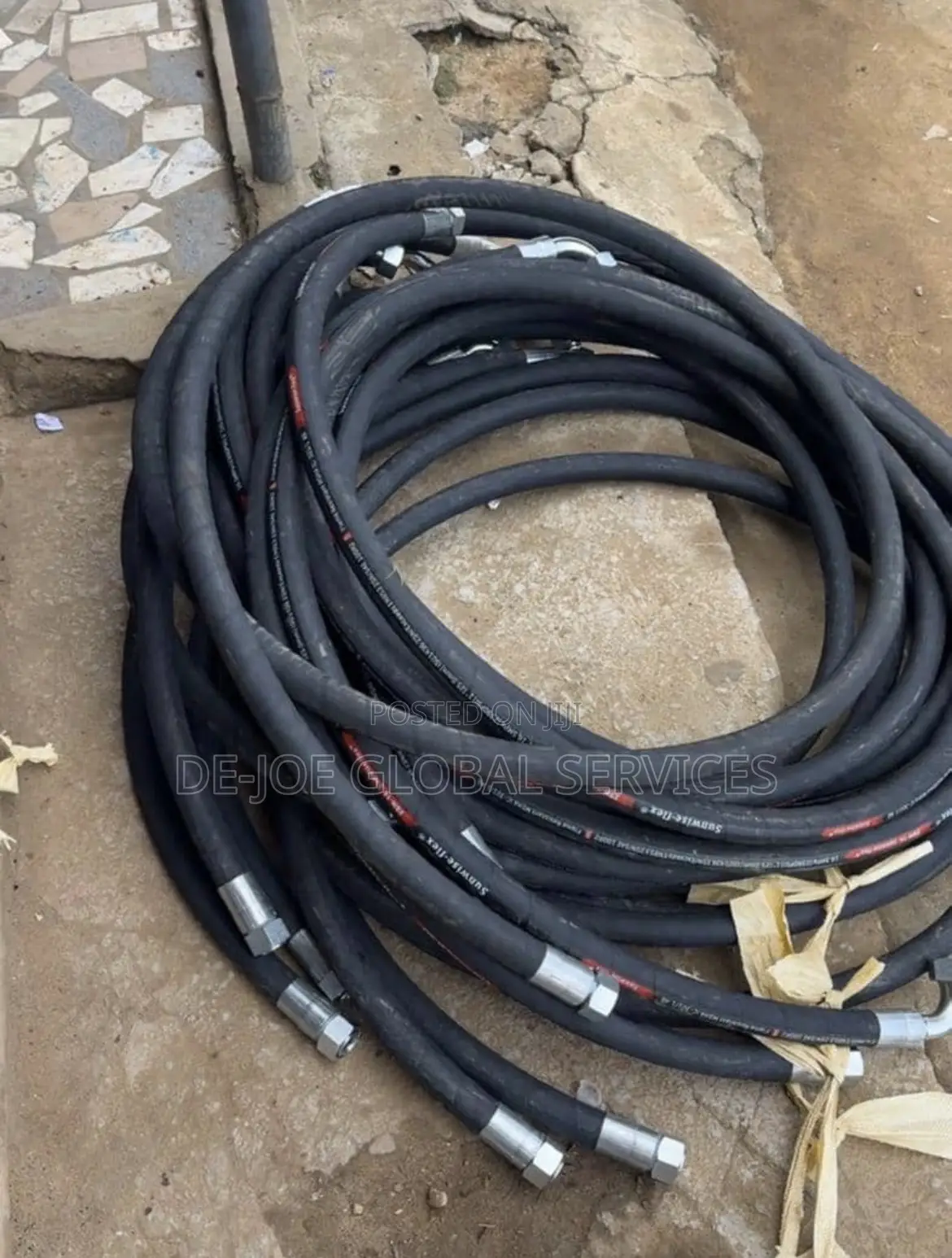 Sunwise-Flex High Pressure Hydraulic Hoses With Crimped Fittings
