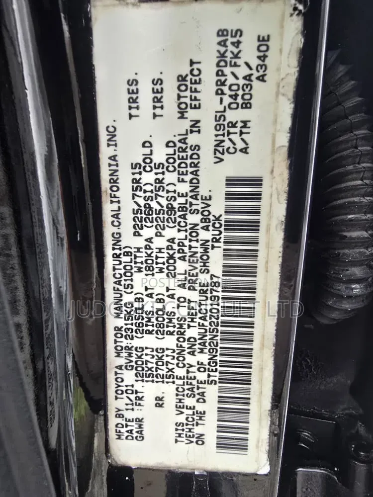 Toyota Tacoma 2003 Black
