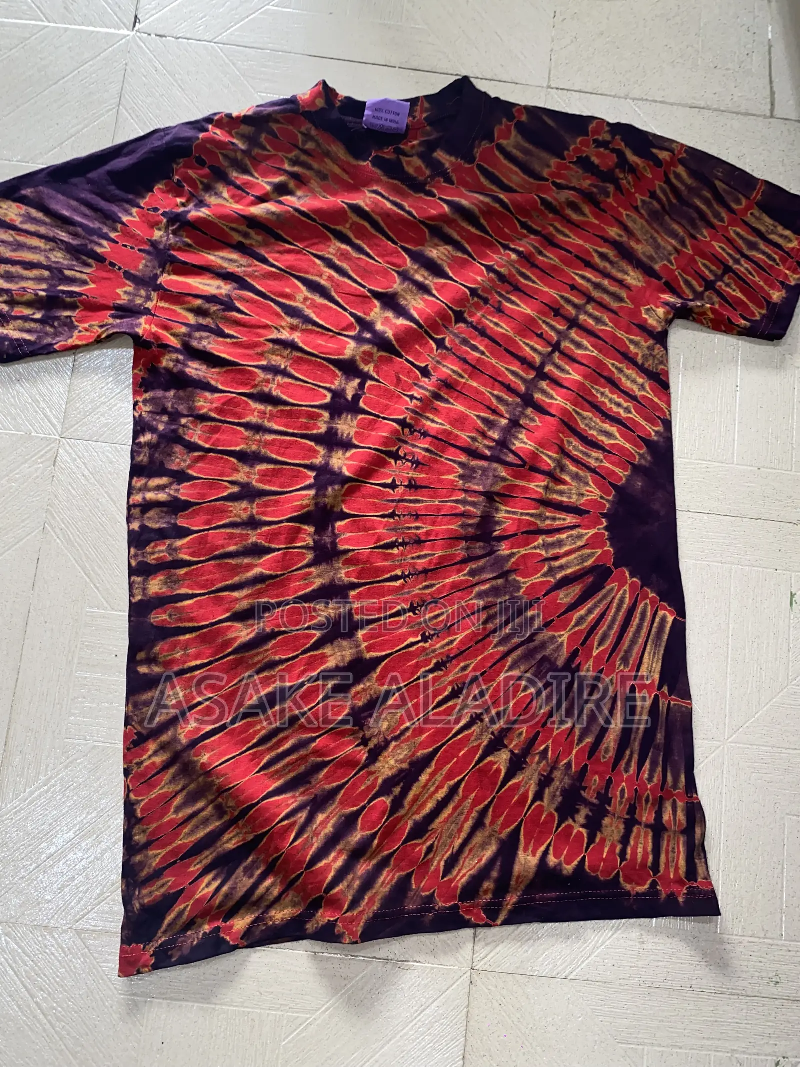 Adire Tie Dye Round Neck