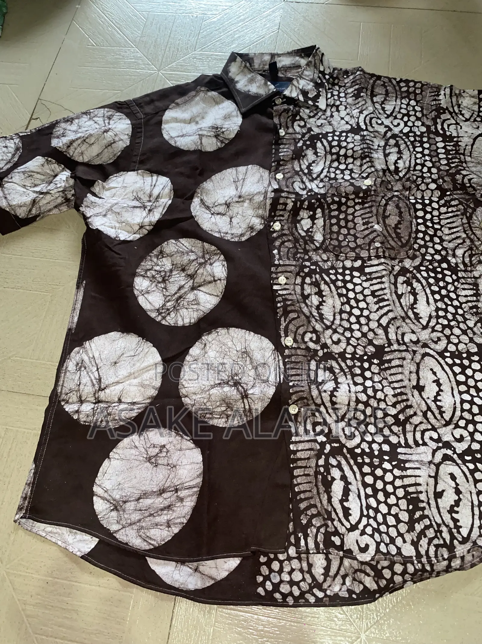 Adire Shirt Batik Design