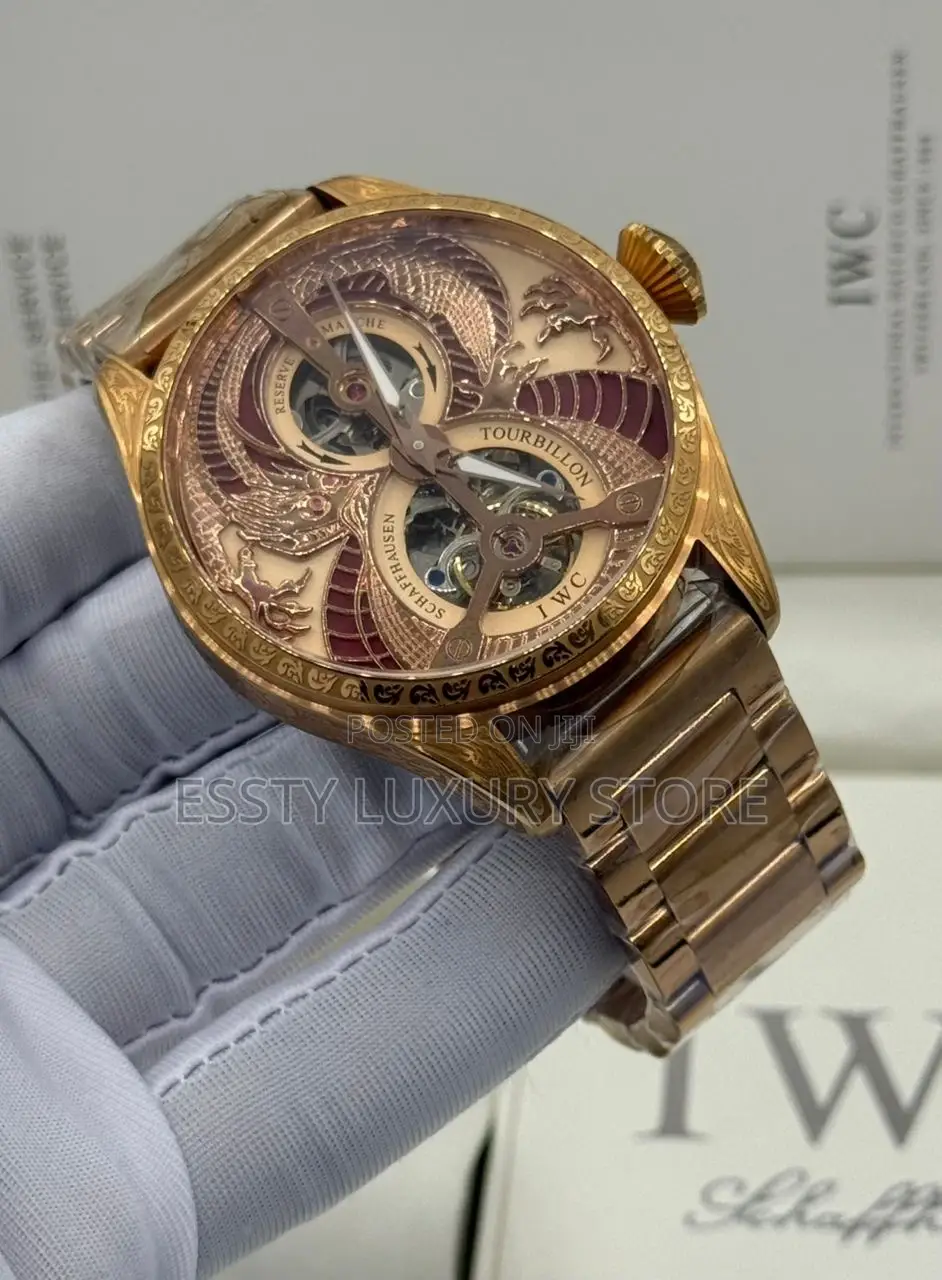 Iwc Schaffhausen Quality Luxury Men Chain Wristwatch