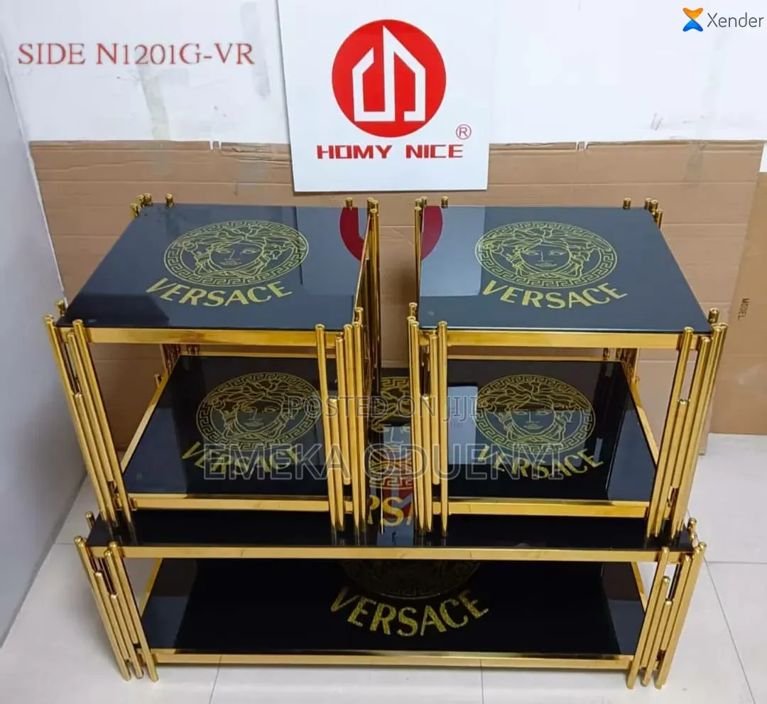 Versace Glass Top Center Table