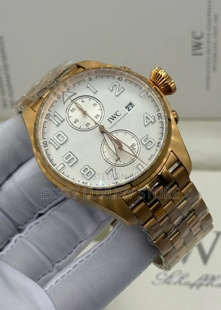 Iwc Schaffhausen Quality Luxury Men Chain Wristwatch