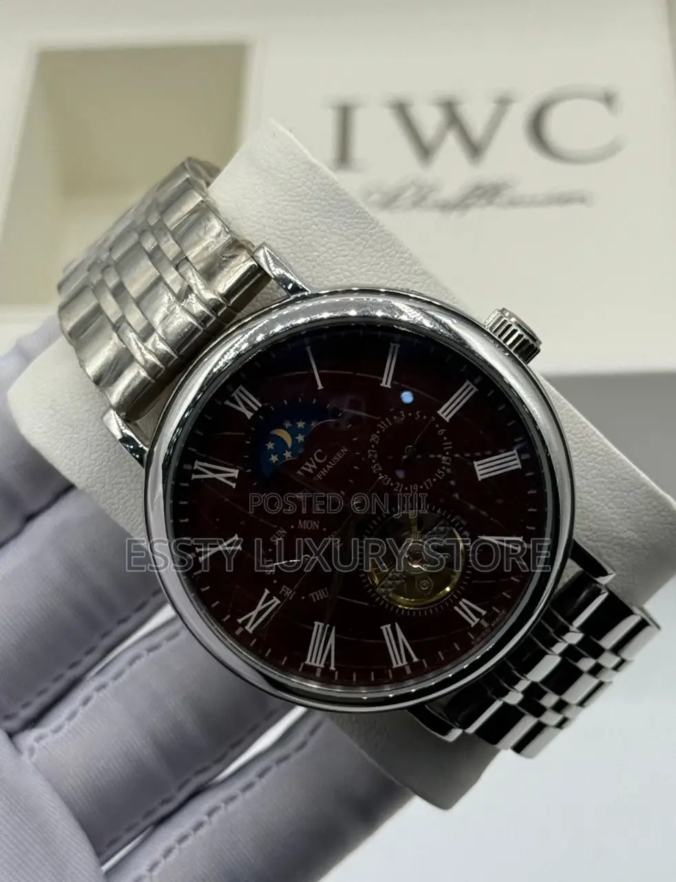 Iwc Schaffhausen Quality Luxury Men Chain Wristwatch