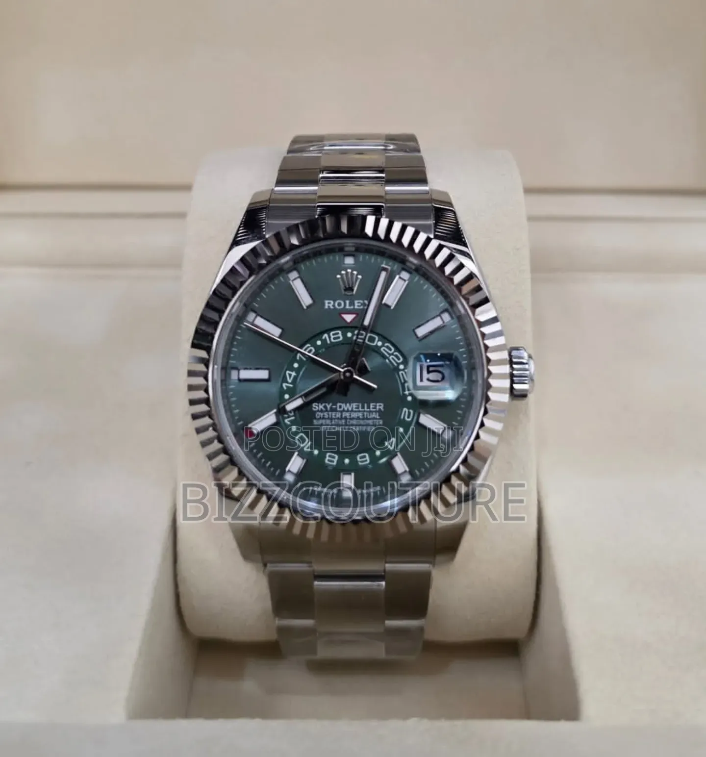 Super Clone Rolex Sky Dweller Watch Silver Chain Available in Store