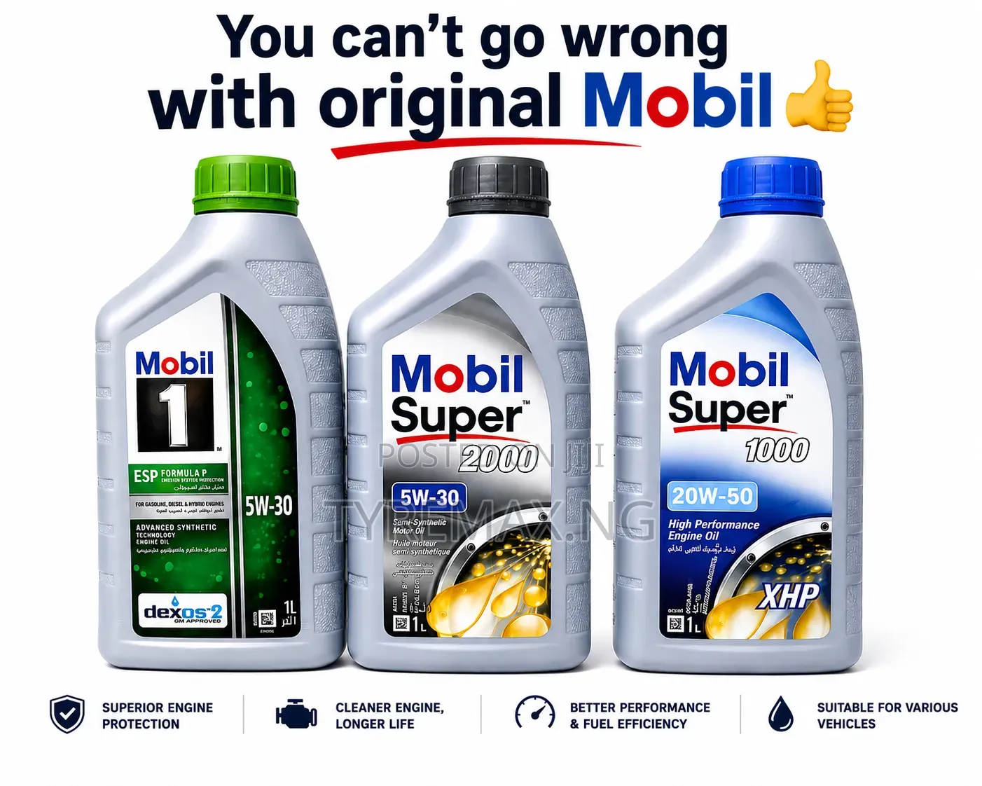 Original Mobil 1 5w-30 Fully Synthetic Engine Oil