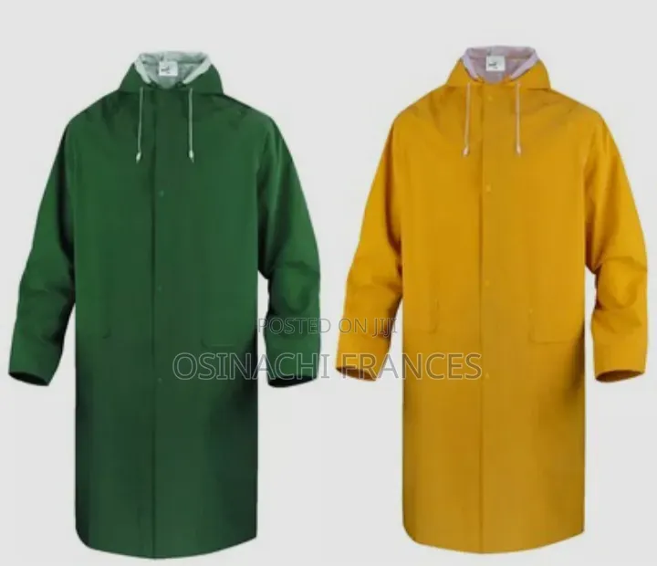 Gown Pvc Rain Coat Thick Material ..+