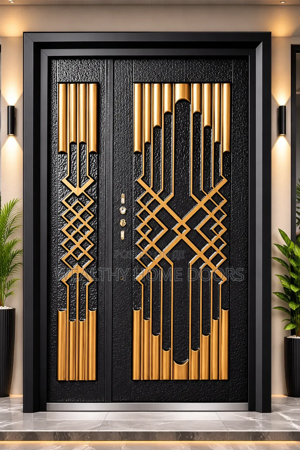 German Standard Copper Cast High Security Door - 4ft X 7ft