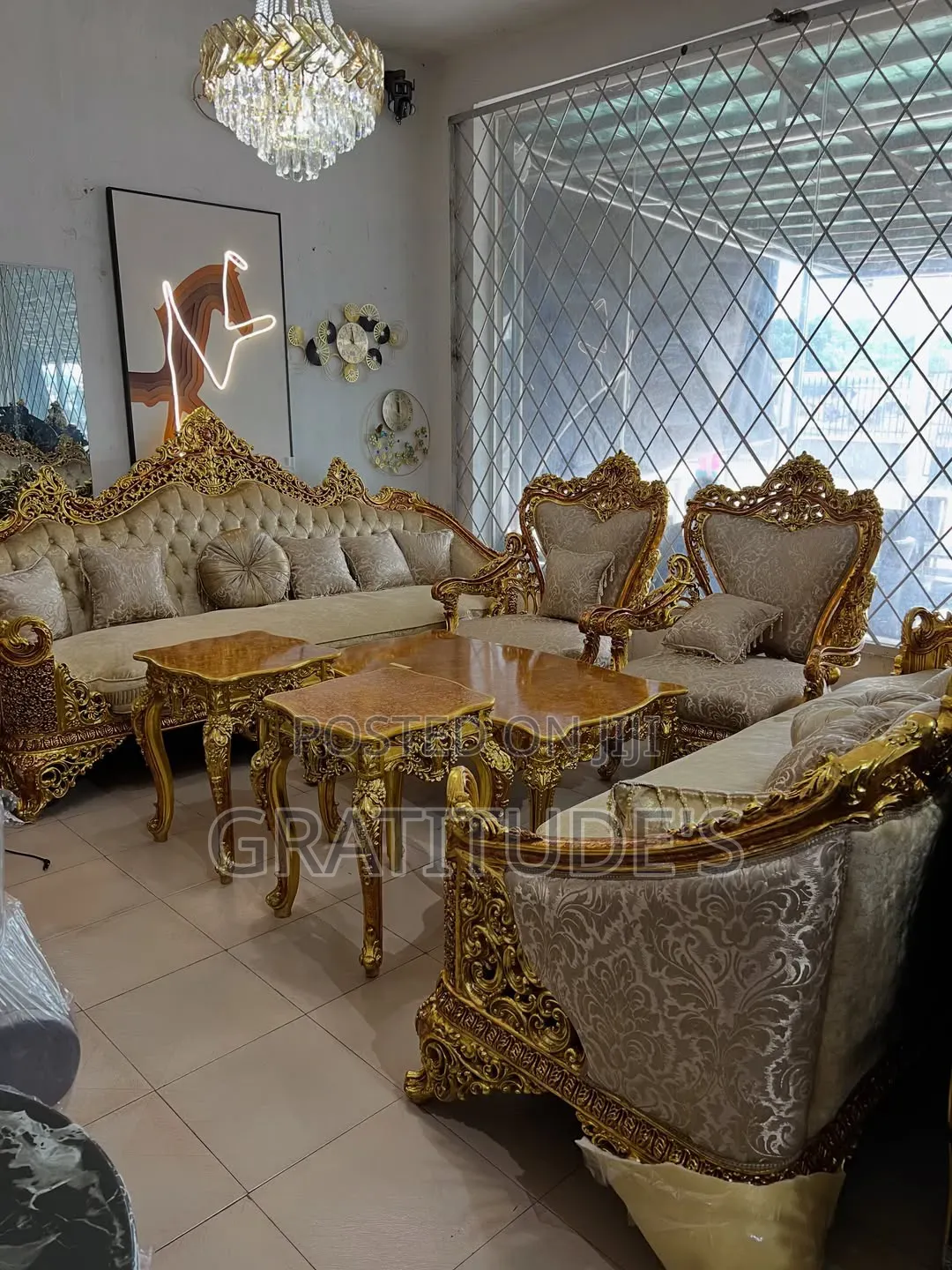 Egyptian Royal Sofa Sets by 7 Seaters