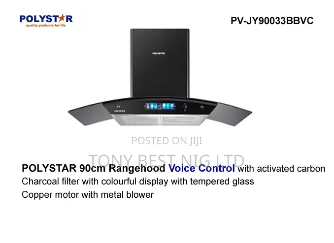 Polystar 90cm Range Hood With Voice Control