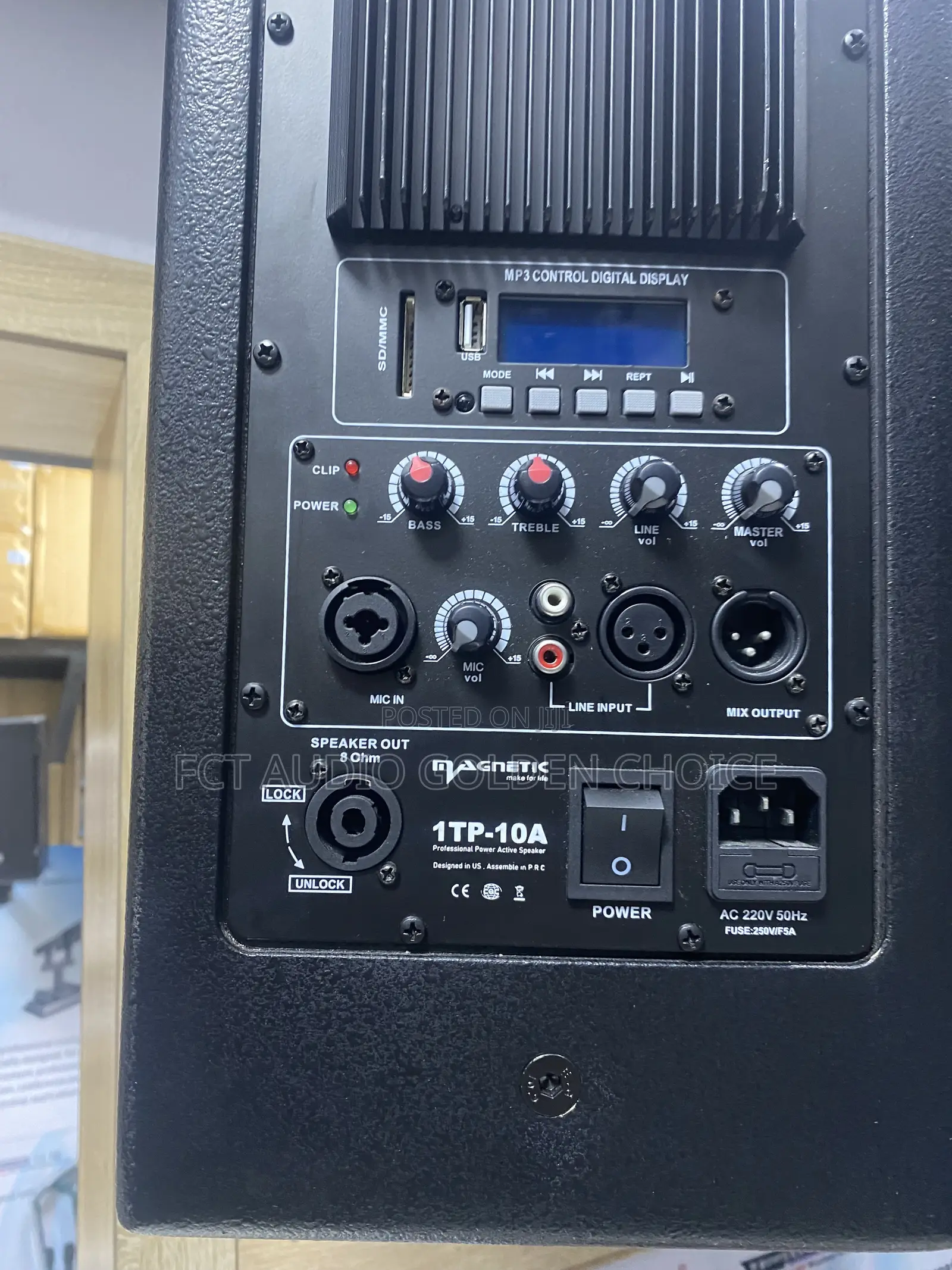 Magnetic 1tp-10a Professional Powered Speaker.