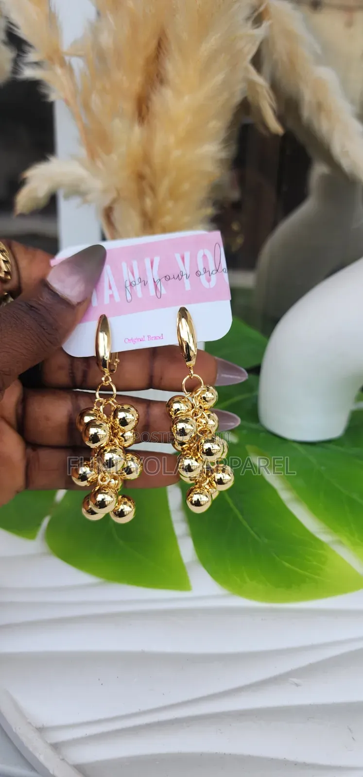 Ball Drop Clip on Earrings