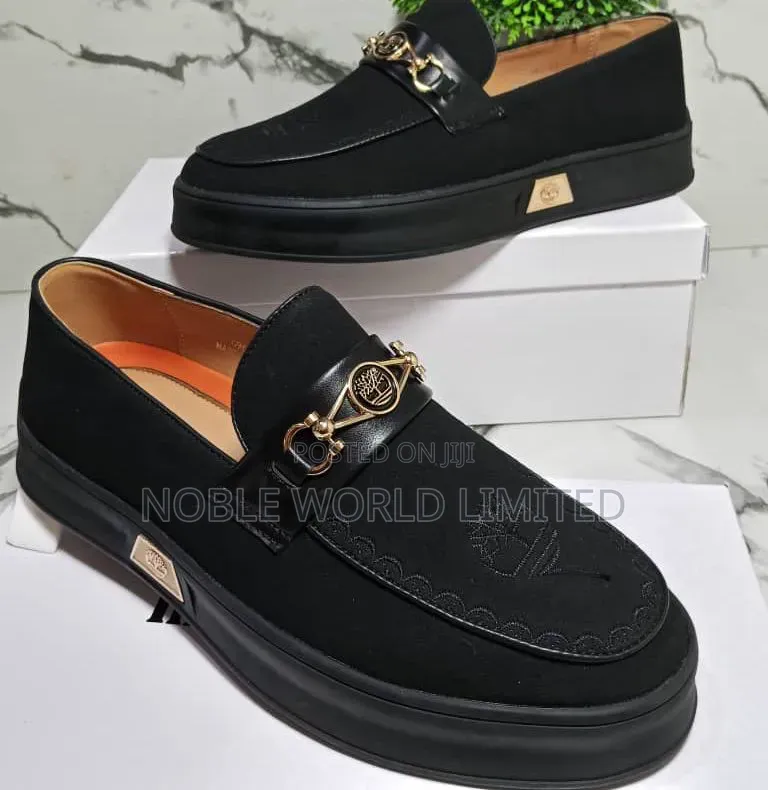 Elegant Men's Black/Brown Shoes Oso 7a