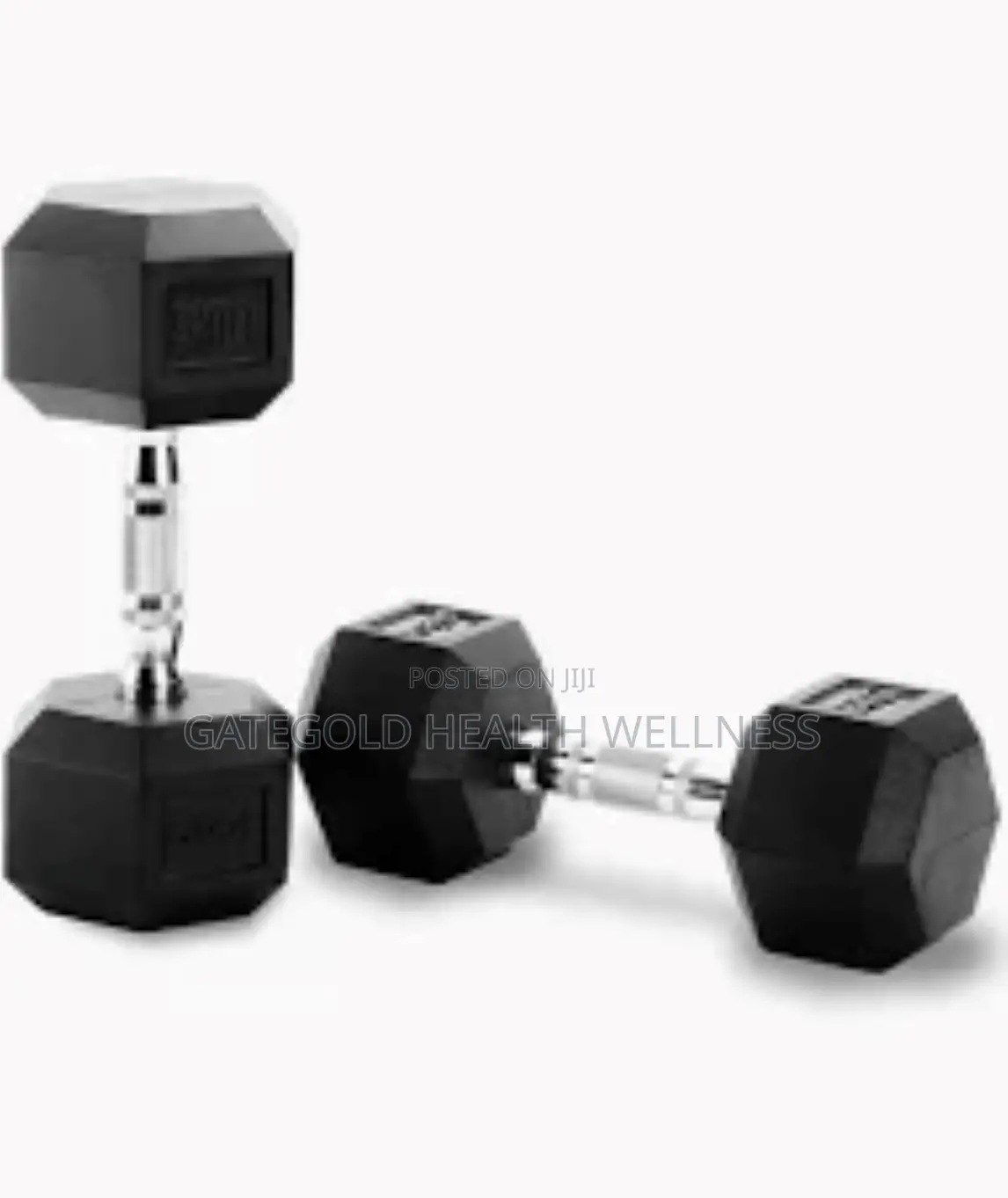 Rubber Hex Dumbbell 6kg [Pair] D2200.6