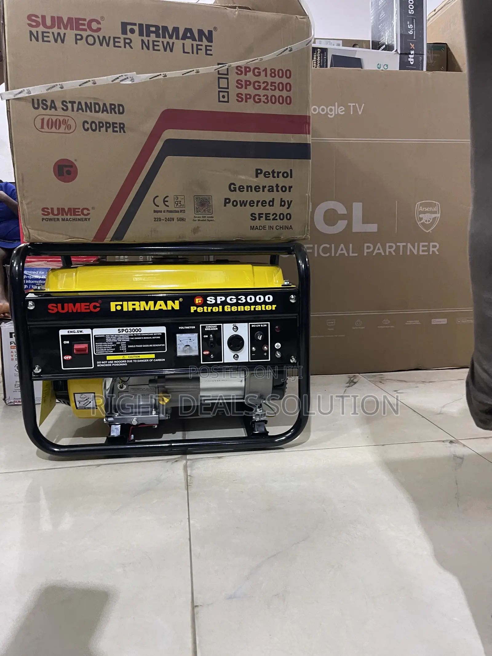 All Powerful Sumec Firman Spg3000 Petrol Generator Set