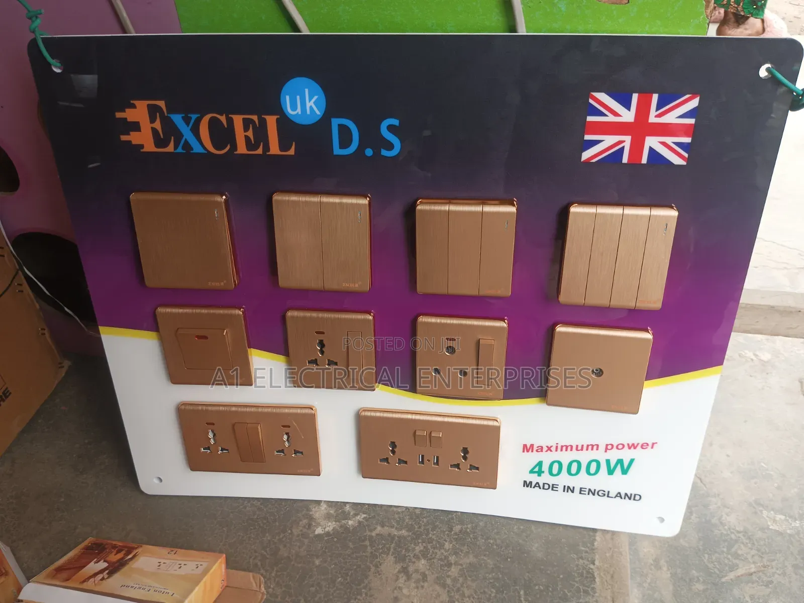 Quality Gold Body Switch and Sockets