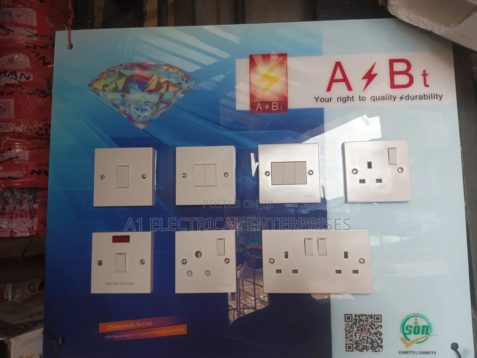 A BTW Quality White Sockets Switches