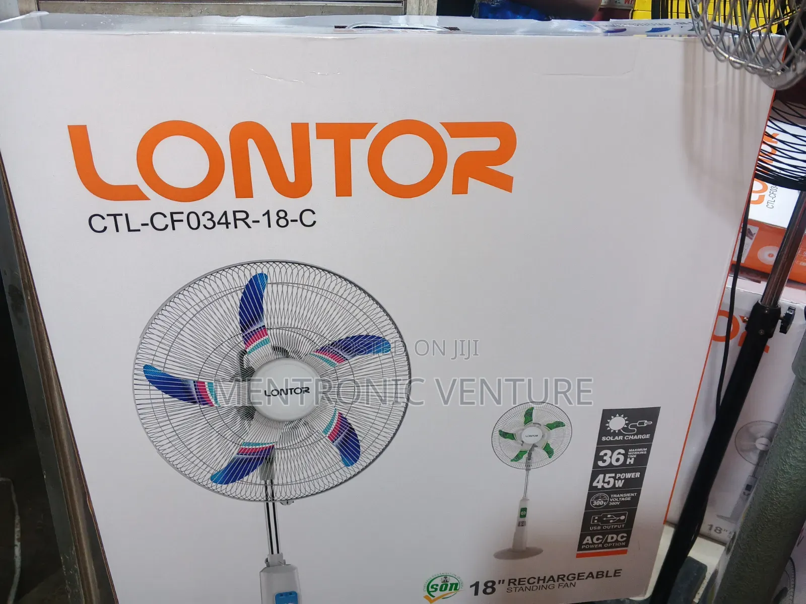 Lontor Rechargeable Fan 18in