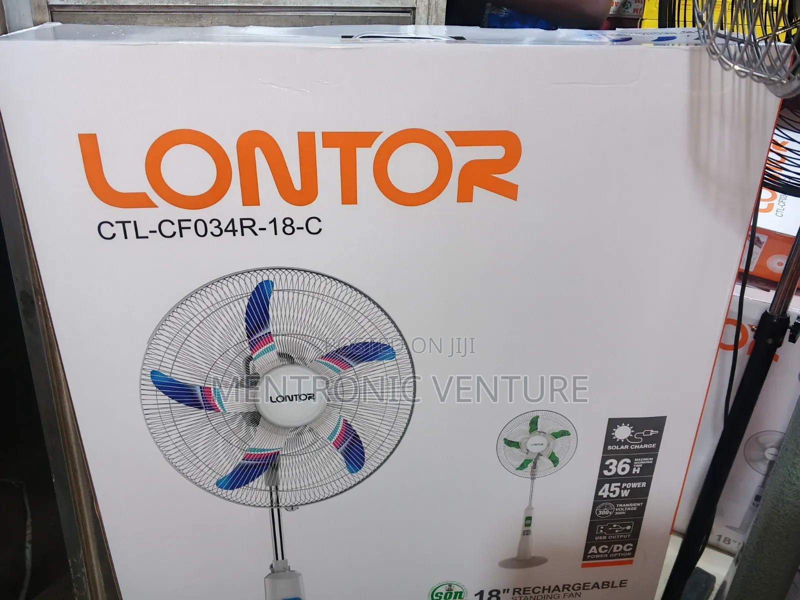 Lontor Rechargeable Fan 18in