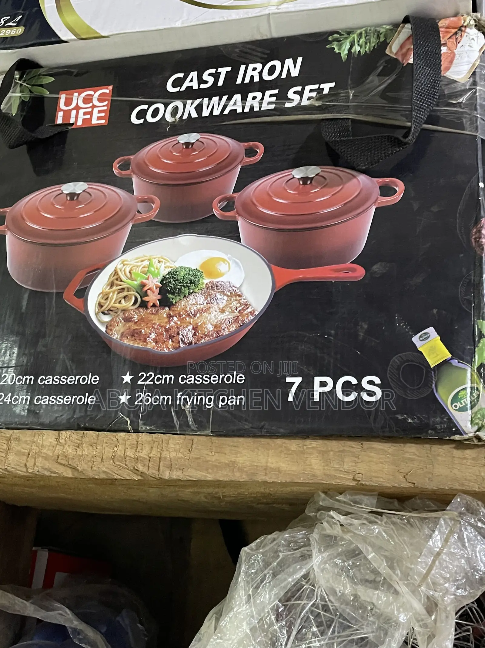 7pcs Original Die Cast Pot