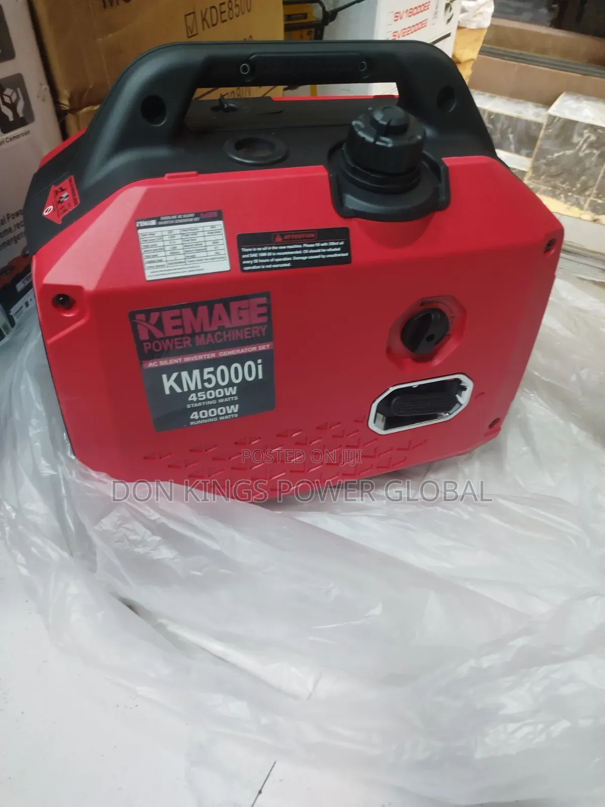 Kemage 5000i 4.5kva Generator for Homes, Offices, and Shops