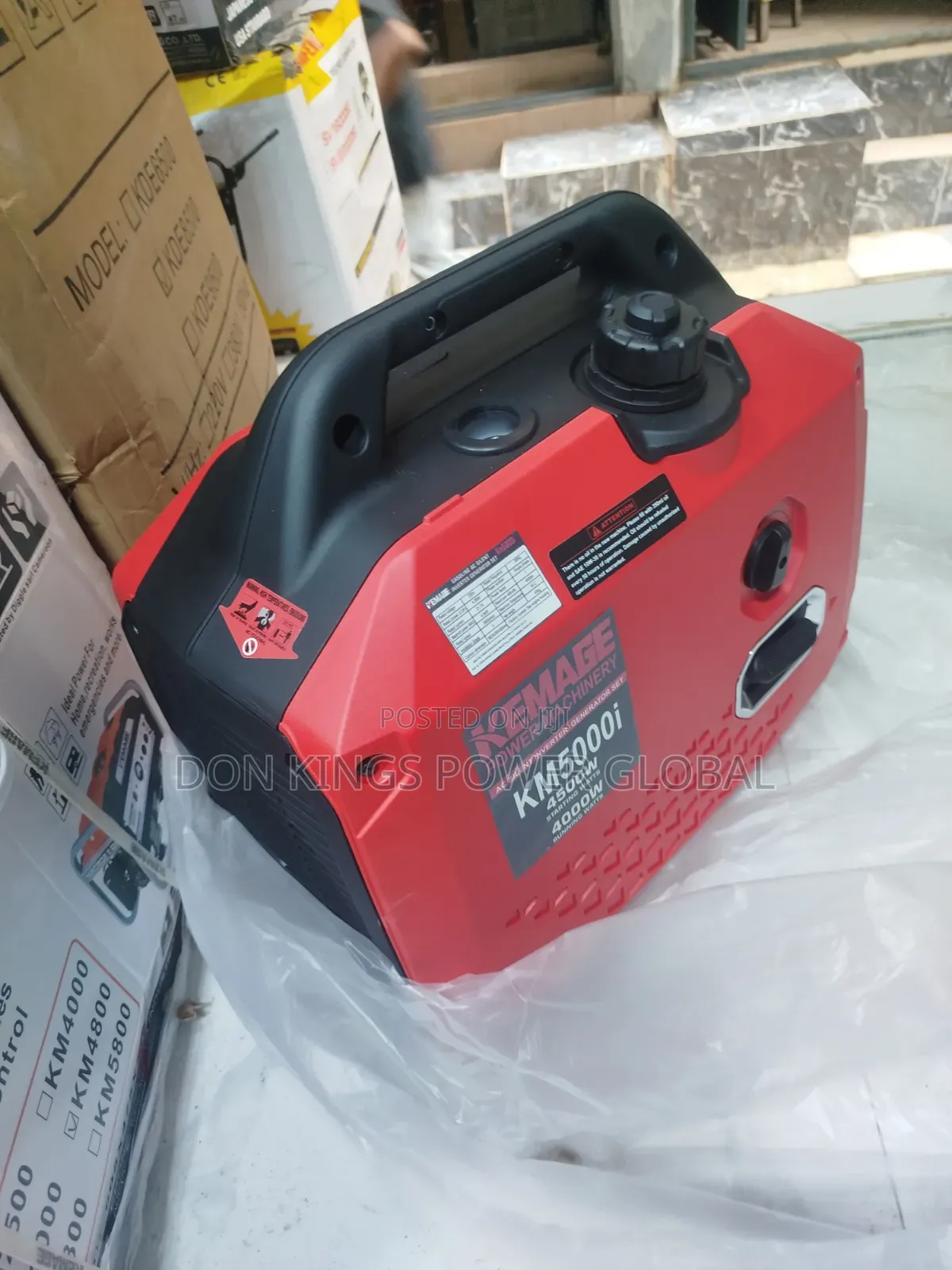 Kemage 5000i 4.5kva Generator for Homes, Offices, and Shops