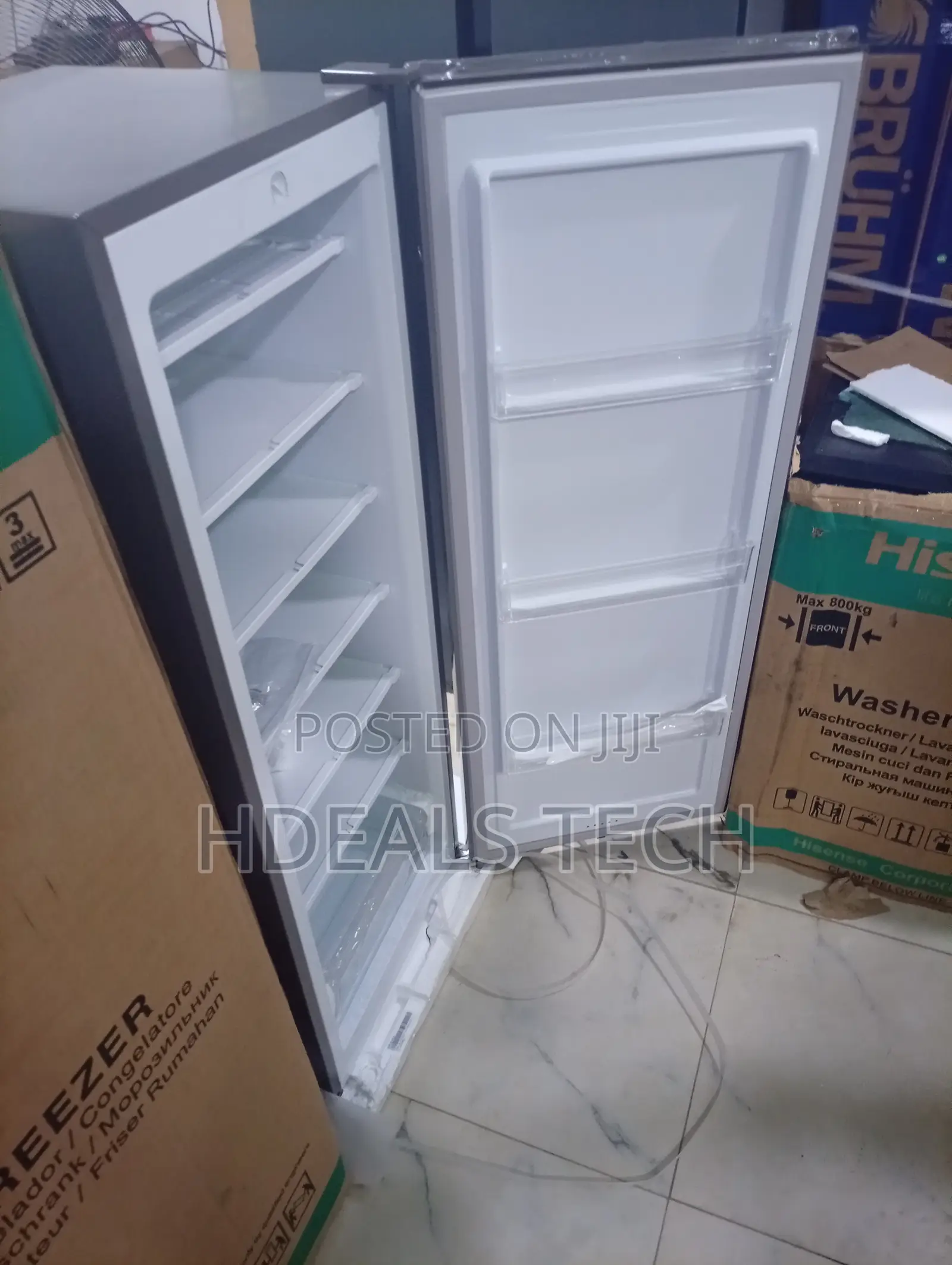 New Hisense Upright Freezer Perfect for Storing Meat, Fish, Drinks,