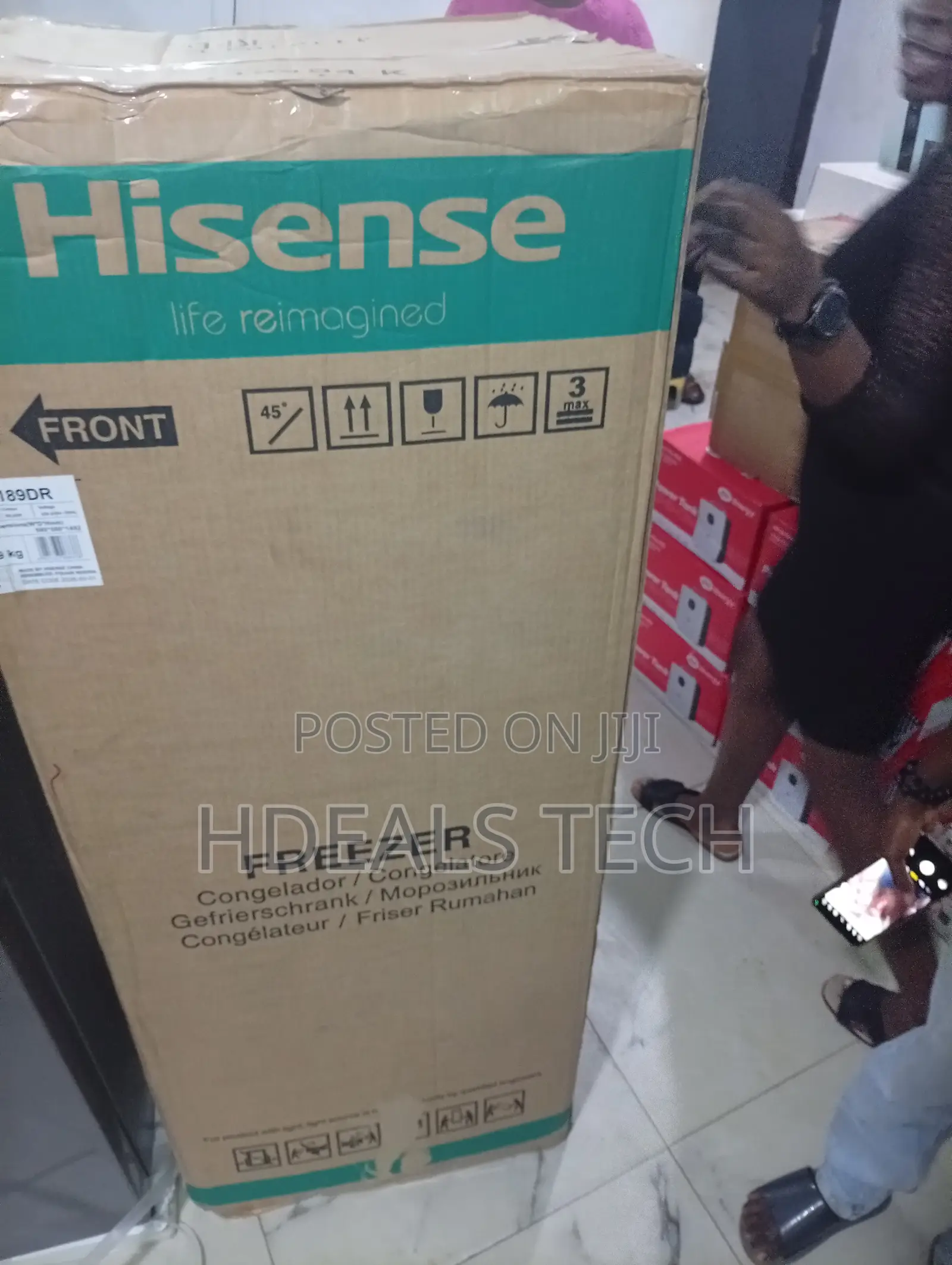 New Hisense Upright Freezer Perfect for Storing Meat, Fish, Drinks,